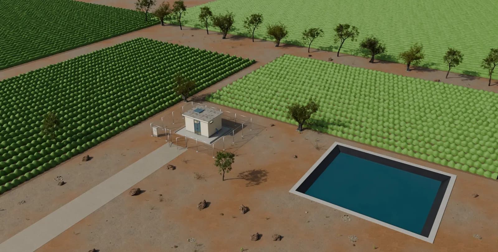 Caseta de bombeo y pozo tubular | Proyecto de diseño · Da Vinci Construction